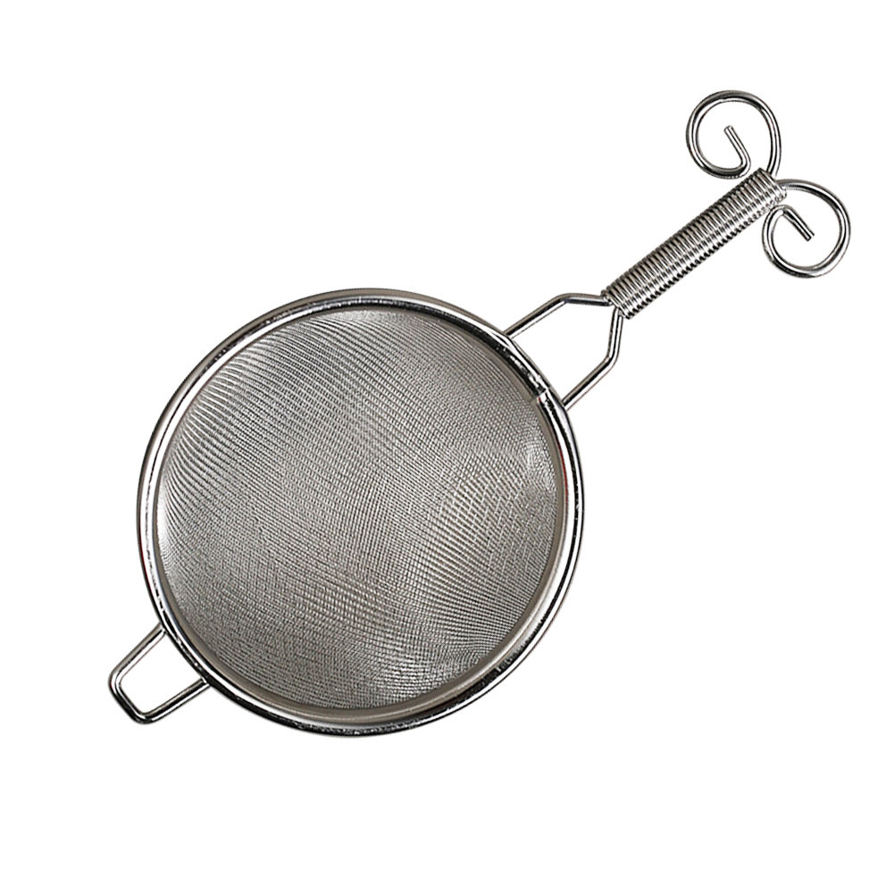 Loose Leaf Tea Infuser - ステンレス製茶こし器、細かいメッシュのインフューザー、金色のハンドル、ティーポットやカップ、リーフティー用アクセサリーに最適
