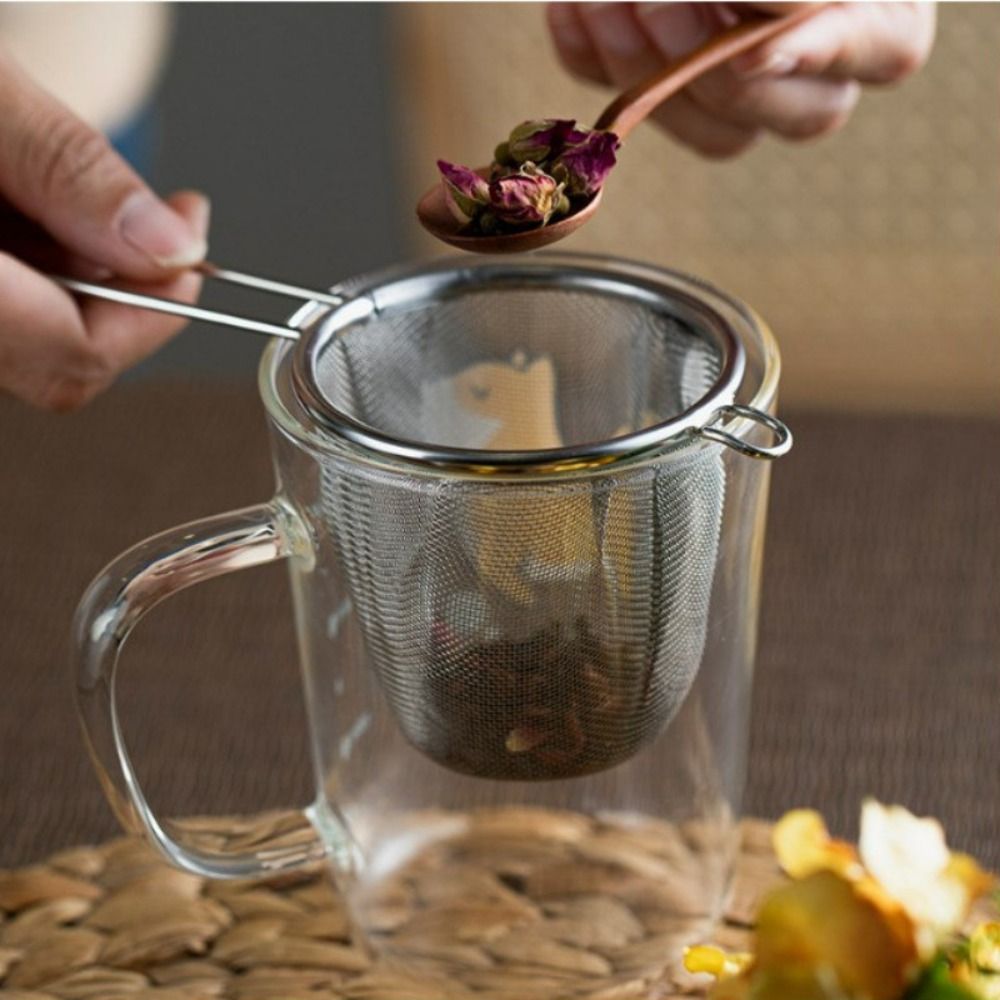 極細メッシュステンレス製茶こし、茶葉用ディフューザー、火傷防 - Loose Leaf Tea Infuser のレビューと価格