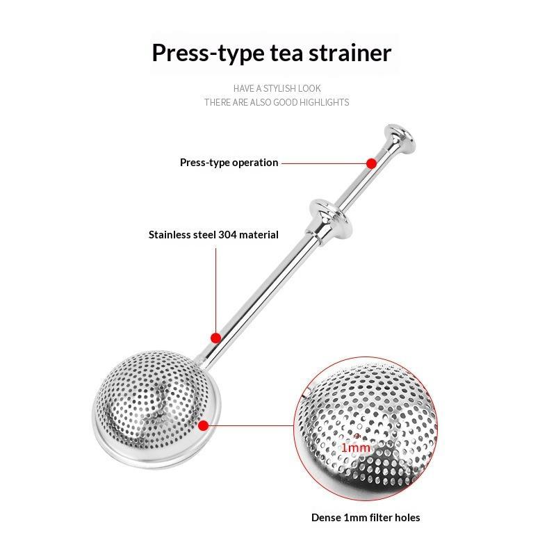 ロングハンドルステンレス鋼茶こし細かいメッシュ防錆ルーズリー - Loose Leaf Tea Infuser のレビューと価格